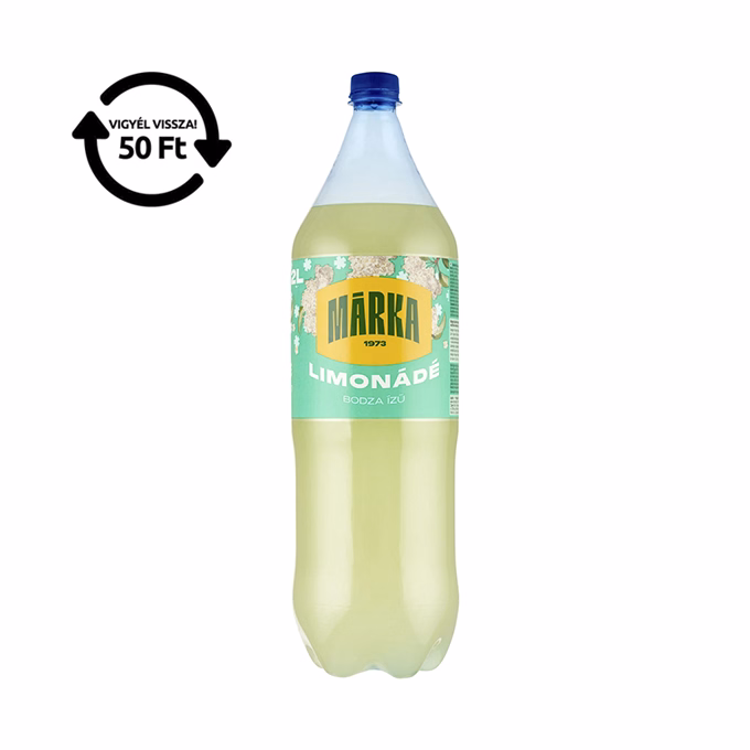 Üdítőital szénsavas MÁRKA Limonádé bodza-lime 2L DRS