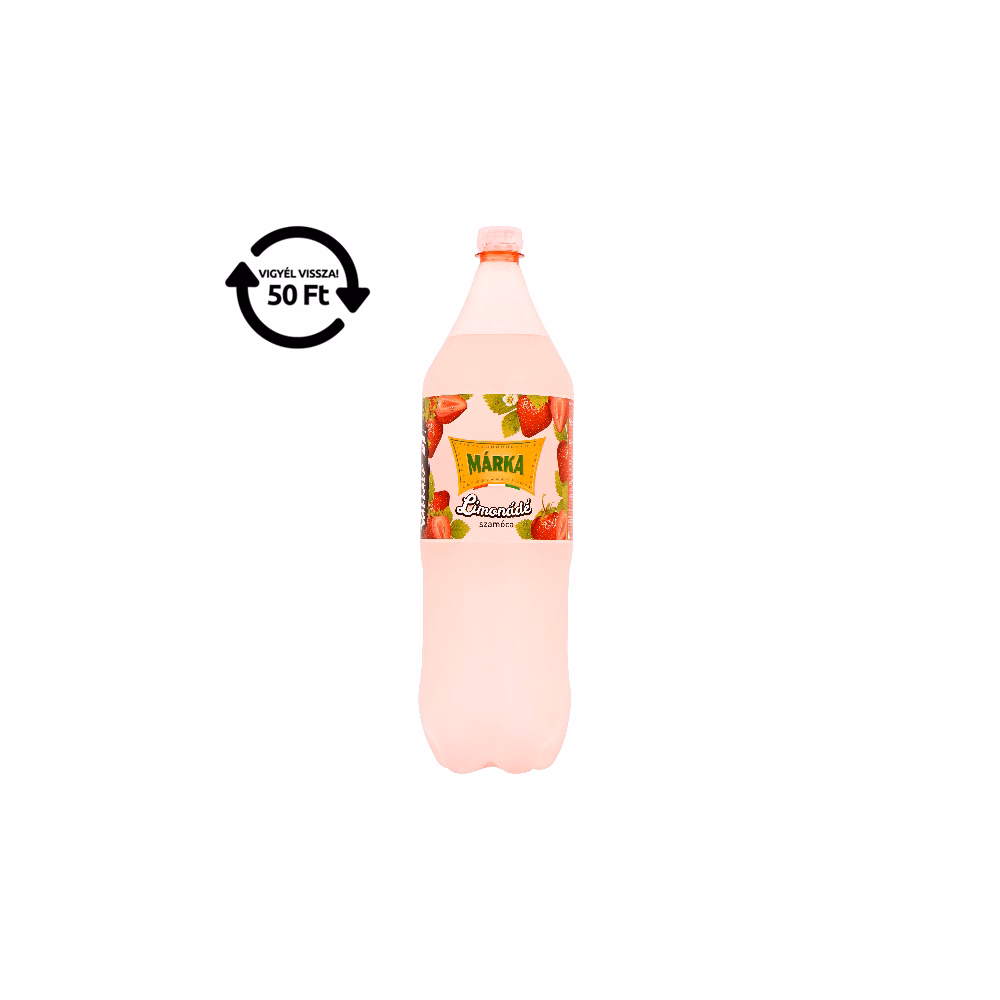 Üdítőital szénsavas MÁRKA Limonádé szamóca 2L DRS Üdítőital szénsavas MÁRKA Limonádé szamóca 2L DRS