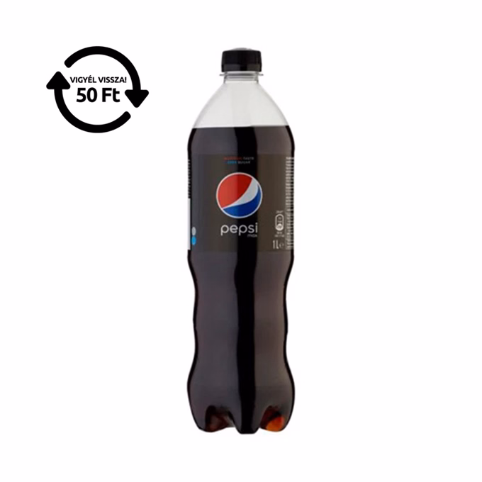 Üdítőital szénsavas PEPSI Black 1L DRS