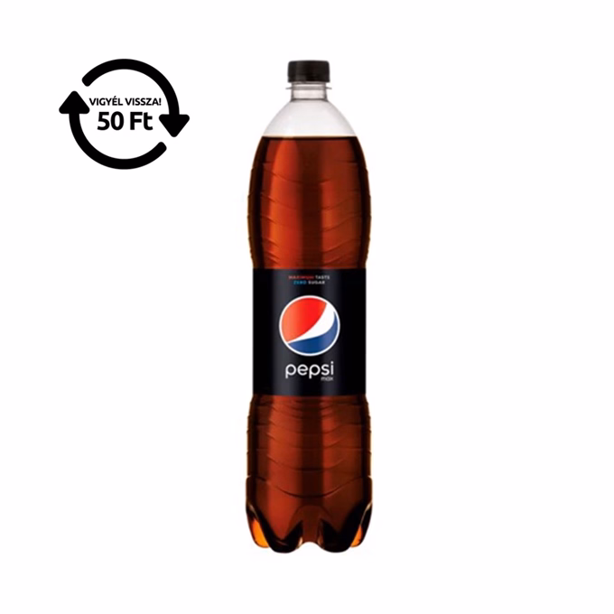 Üdítőital szénsavas PEPSI MAX cukormentes 1,5L DRS