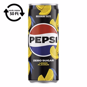 Üdítőital szénsavas PEPSI Zero Lemon ízű dobozos 0,33L DRS