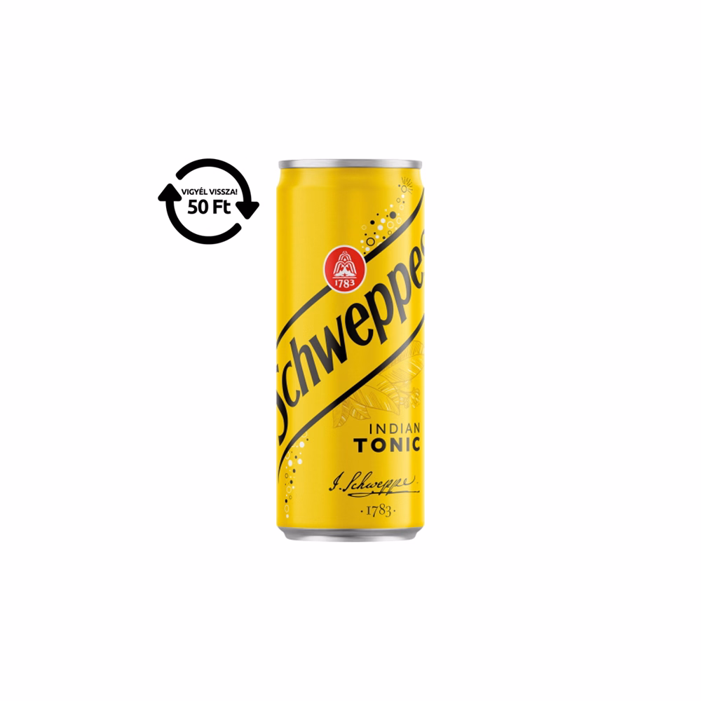 Üdítőital szénsavas SCHWEPPES Tonic 0,33L DRS