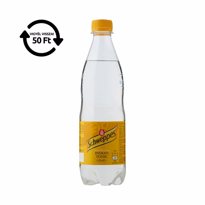 Üdítőital szénsavas SCHWEPPES Tonic 0,5L DRS