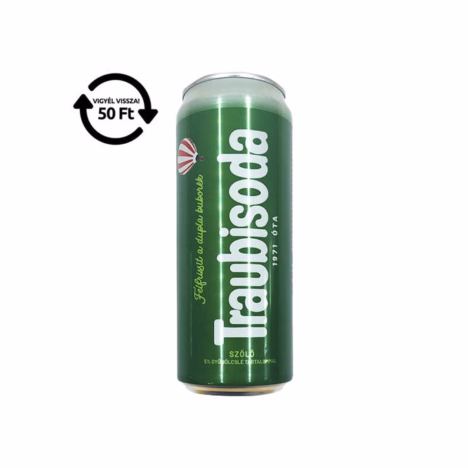 Üdítőital szénsavas TRAUBISODA szőlő dobozos 0,33L DRS