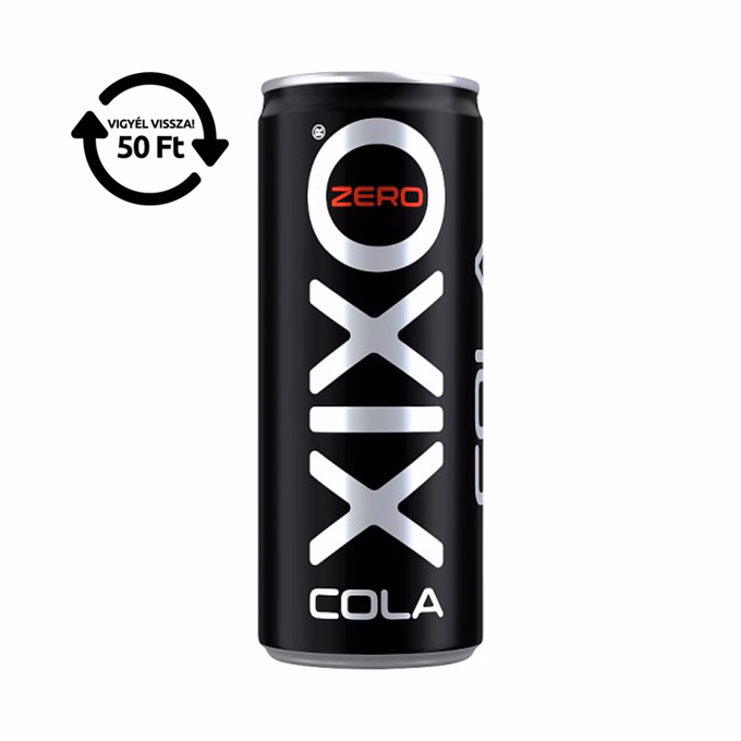 Üdítőital szénsavas XIXO cola zero 0,25L DRS