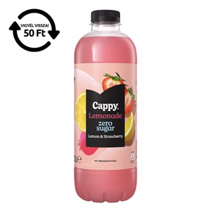 Üdítőital szénsavmentes CAPPY Happy Lemonade Zero eper 1,25L DRS