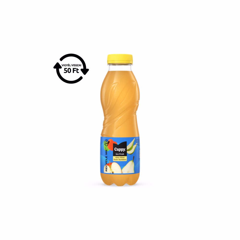 Üdítőital szénsavmentes CAPPY Ice Fruit Alma-Körte 12%-os 0,5L DRS