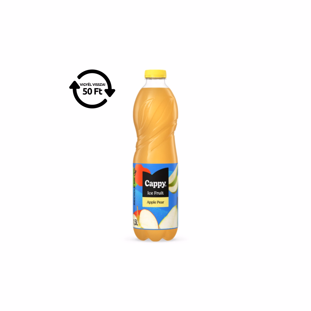 Üdítőital szénsavmentes CAPPY Ice Fruit Alma-Körte 12%-os 1,5L DRS
