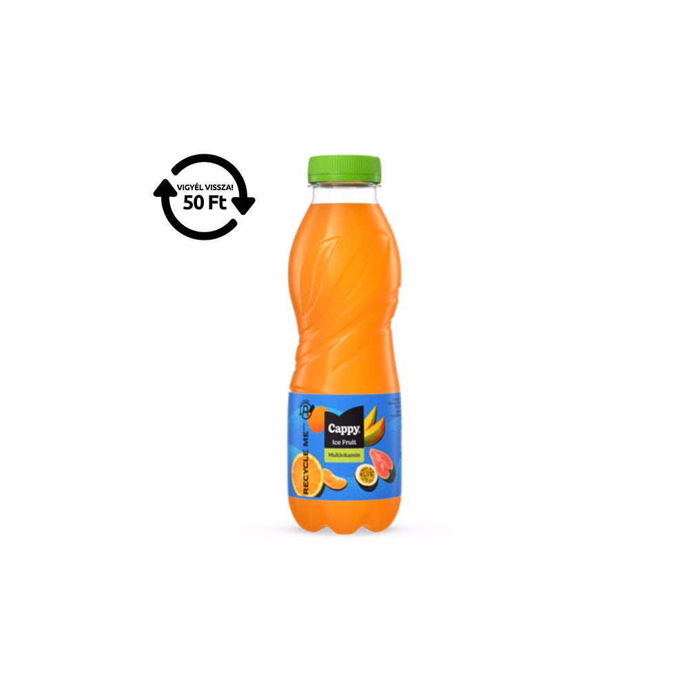Üdítőital szénsavmentes CAPPY Ice Fruit Multivitamin 12%-os 0,5L DRS