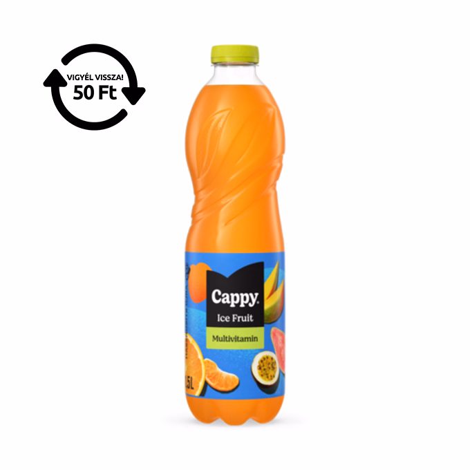 Üdítőital szénsavmentes CAPPY Ice Fruit Multivitamin 12%-os 1,5L DRS