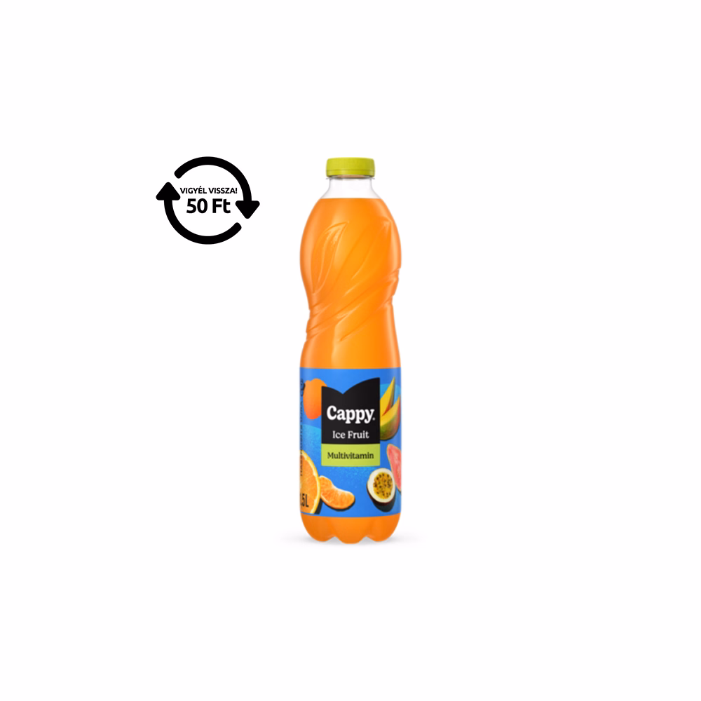 Üdítőital szénsavmentes CAPPY Ice Fruit Multivitamin 12%-os 1,5L DRS