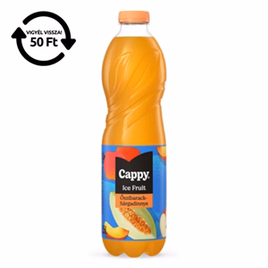 Üdítőital szénsavmentes CAPPY Ice Fruit Őszibarack-Sárgadinnye 12%-os 1,5L DRS