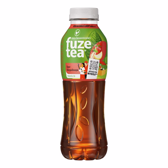 Üdítőital szénsavmentes FUZETEA Eper-Sárgadinnye 0,5L DRS