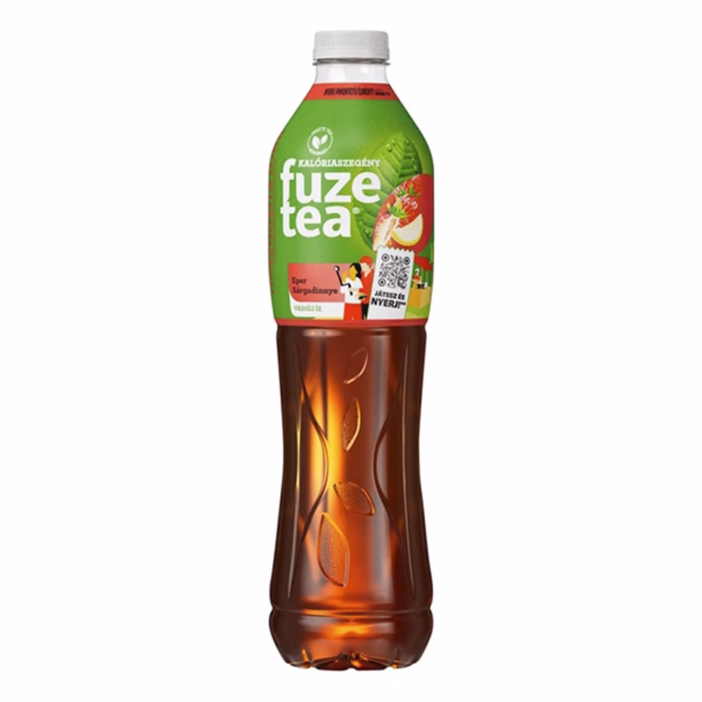 Üdítőital szénsavmentes FUZETEA Eper-Sárgadinnye 1,5L DRS