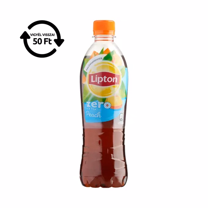 Üdítőital szénsavmentes LIPTON Ice Tea Barack Zero 0,5L DRS
