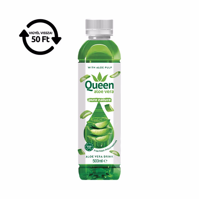 Üdítőital szénsavmentes QUEEN Aloe Vera Klasszikus 0,5L DRS