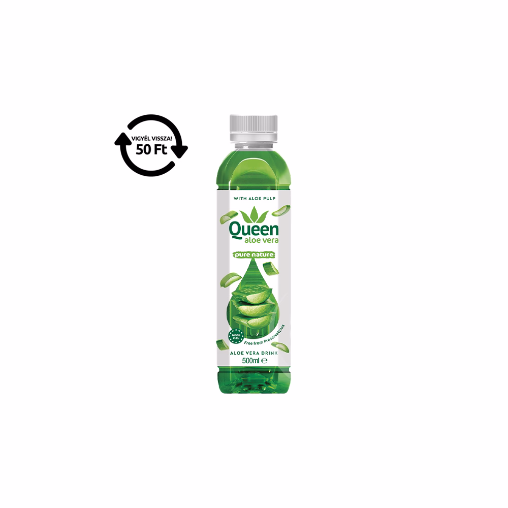 Üdítőital szénsavmentes QUEEN Aloe Vera Klasszikus 0,5L DRS