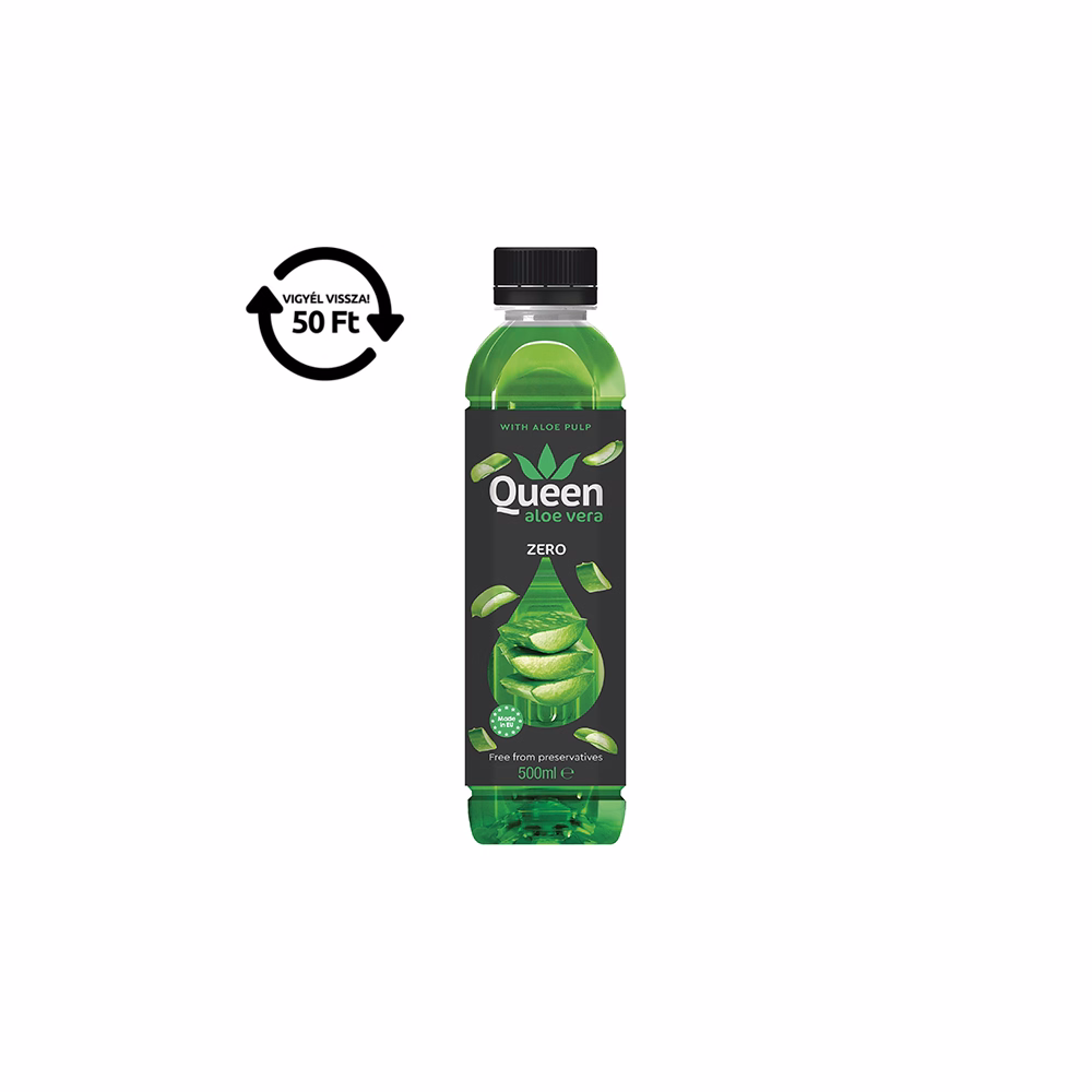 Üdítőital szénsavmentes QUEEN Aloe Vera Zero 0,5L DRS