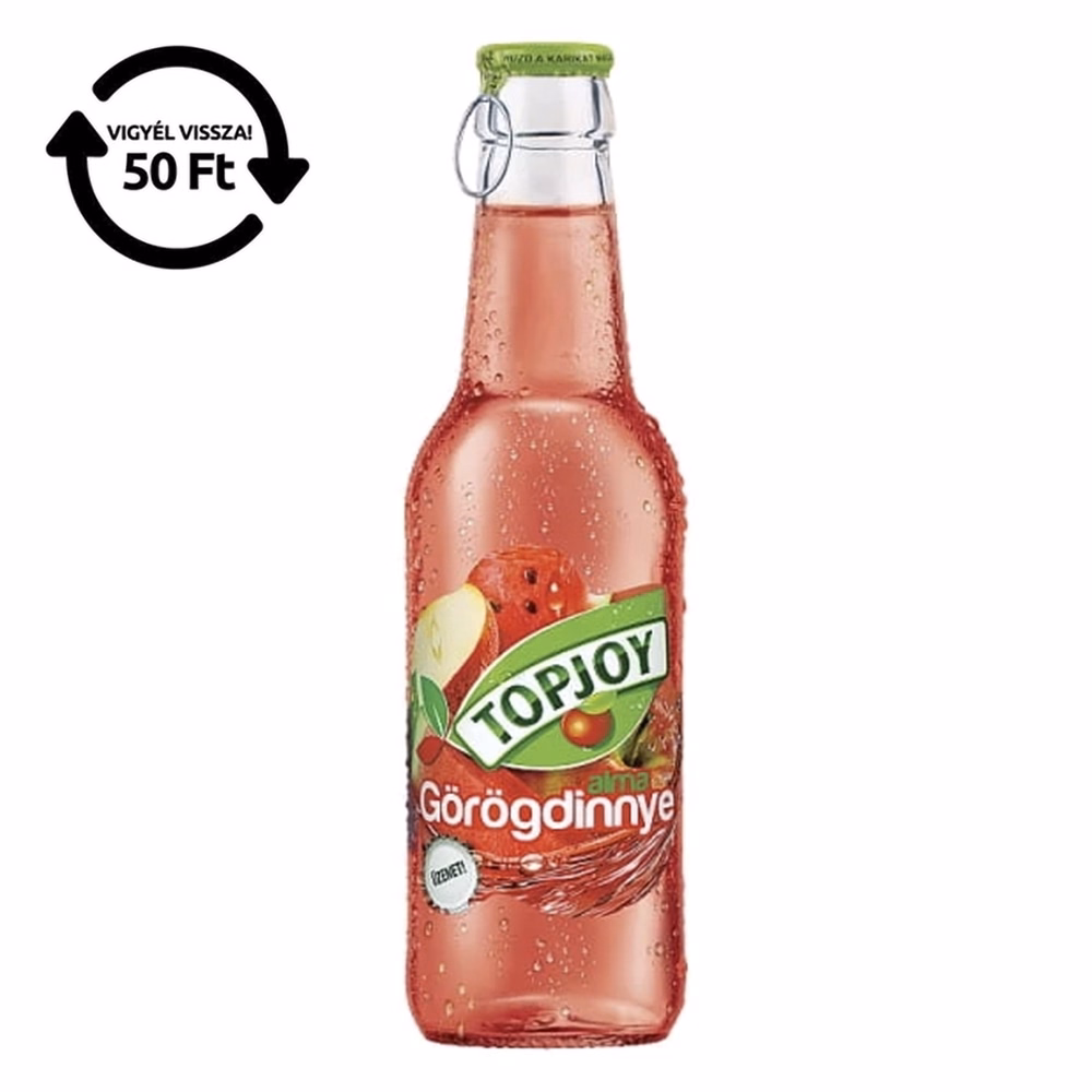 Üdítőital szénsavmentes TOPJOY alma-görögdinnye üveges 0,25L DRS