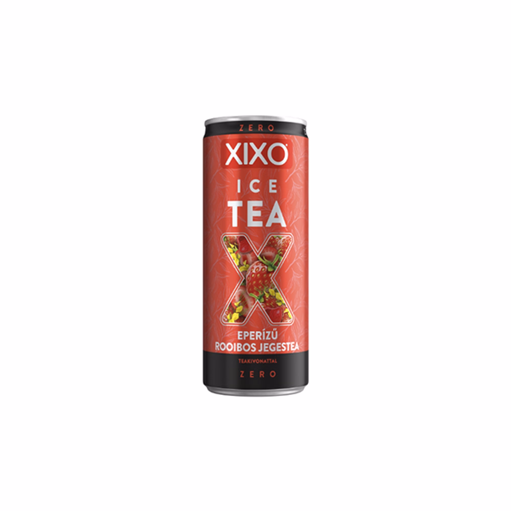Üdítőital szénsavmentes XIXO Ice tea eper-rooibos zero 0,25L DRS