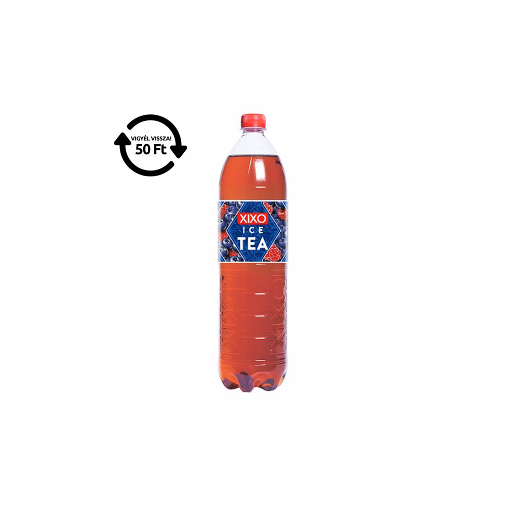 Üdítőital szénsavmentes XIXO Ice tea málna áfonya 1,5L DRS