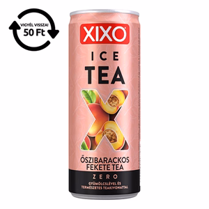 Üdítőital szénsavmentes XIXO Ice tea őszibarack zero 0,25L DRS Üdítőital szénsavmentes XIXO Ice tea őszibarack zero 0,25L DRS