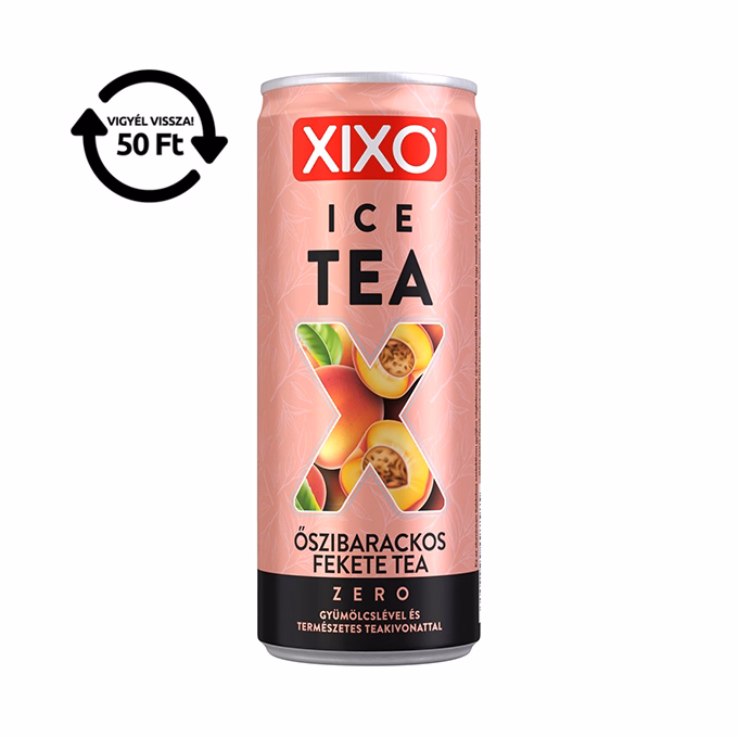 Üdítőital szénsavmentes XIXO Ice tea őszibarack zero 0,25L DRS Üdítőital szénsavmentes XIXO Ice tea őszibarack zero 0,25L DRS