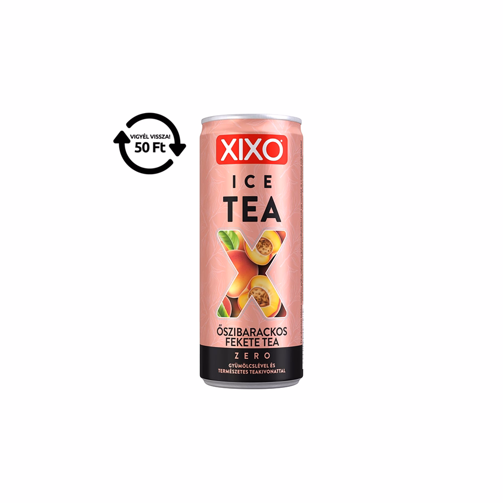 Üdítőital szénsavmentes XIXO Ice tea őszibarack zero 0,25L DRS Üdítőital szénsavmentes XIXO Ice tea őszibarack zero 0,25L DRS
