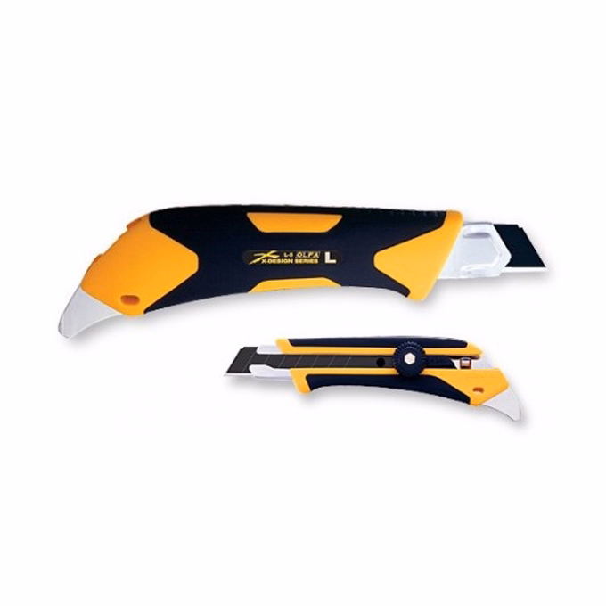 Univerzális vágókés OLFA Standard L-5 fém test csavaros üvegszállal erősített markolat 18mm