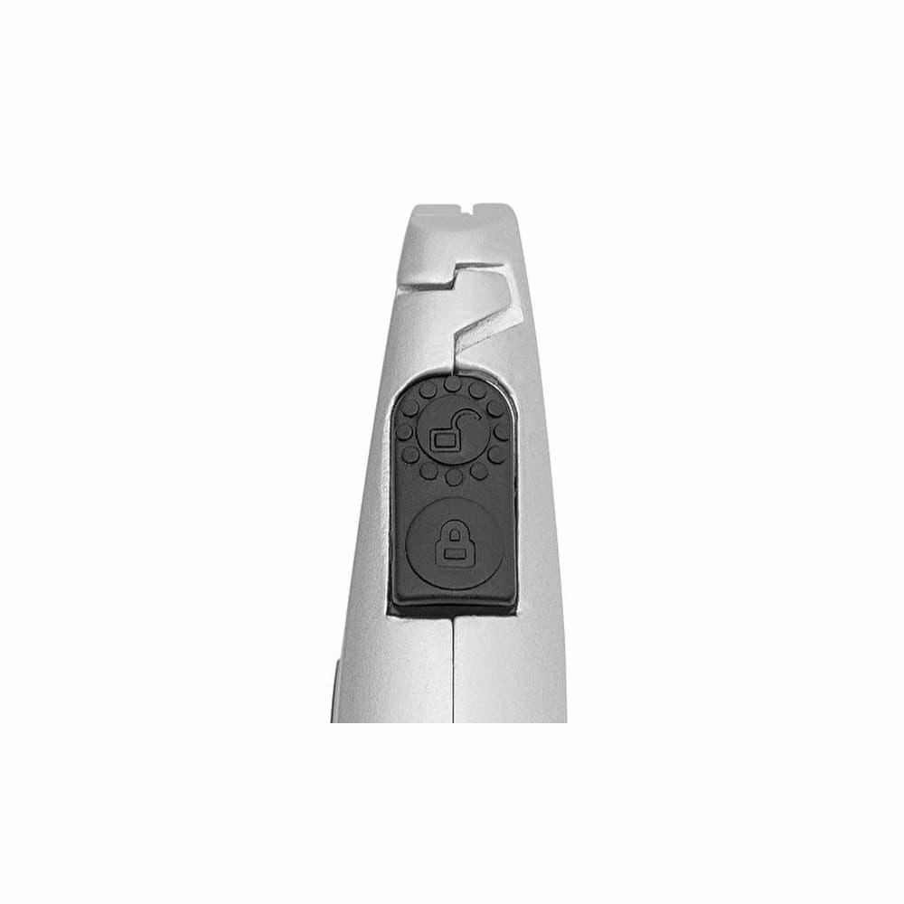 Univerzális vágókés WEDO 18 mm biztonsági 16,5 cm karos fém test gumi fogórész fém sínnel Univerzális vágókés WEDO 18 mm biztonsági 16,5 cm karos fém test gumi fogórész fém sínnel