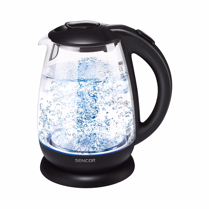 Üveg vízforraló SENCOR SWK 1785BK 2200W 1,7 liter fekete