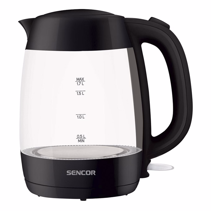 Üveg vízforraló SENCOR SWK 7301BK 2200W 1,7 liter fekete