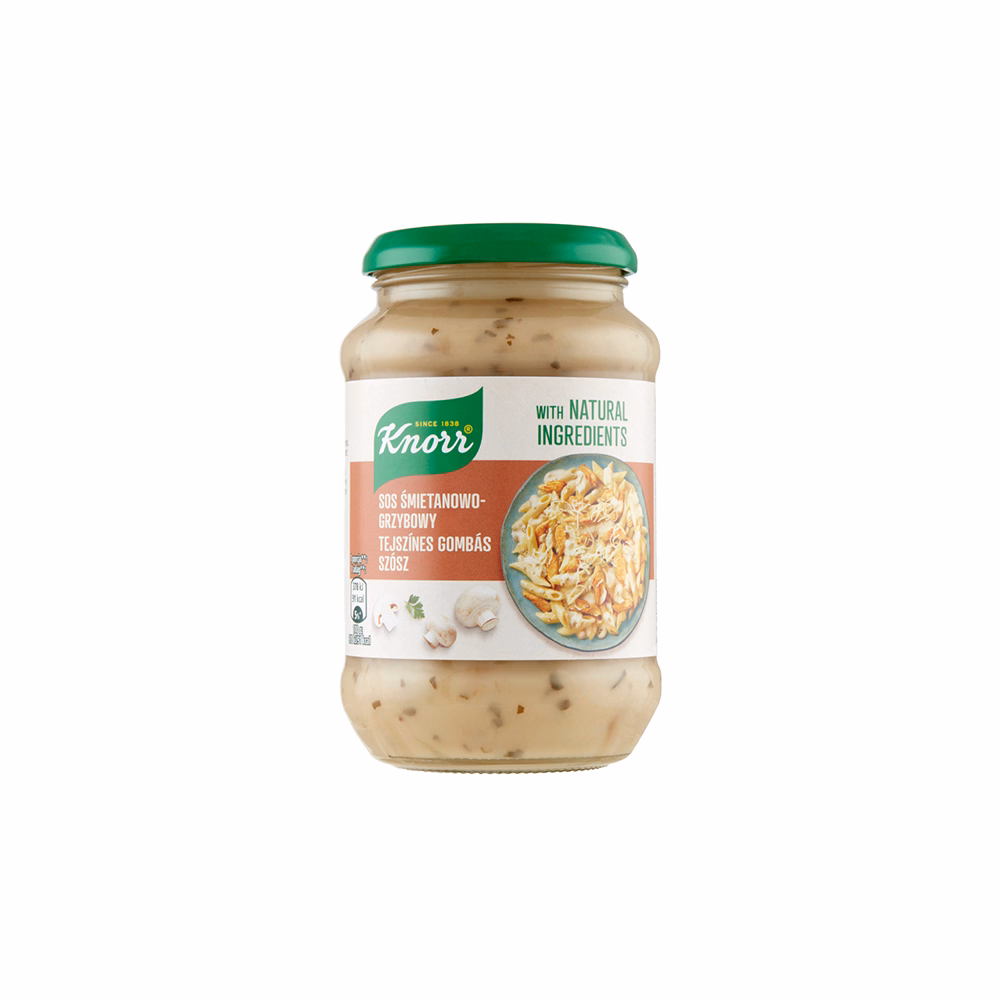 Üveges szósz KNORR Tejszínes gombás 400 g