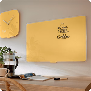 Üvegtábla LEITZ Cosy mágneses  80x60 cm melegsárga
