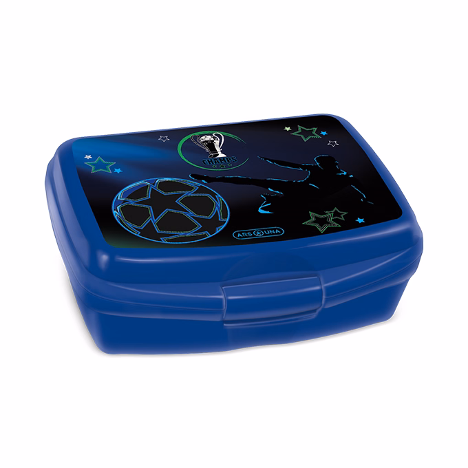 Uzsonnás doboz ARS UNA Champs műanyag 165x135x60 mm