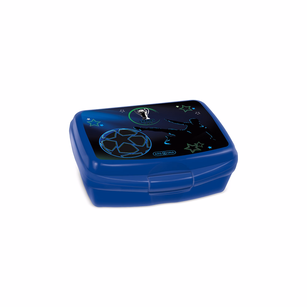 Uzsonnás doboz ARS UNA Champs műanyag 165x135x60 mm