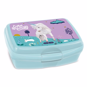 Uzsonnás doboz ARS UNA Cute Animals-Unicorn műanyag 165x135x60 mm