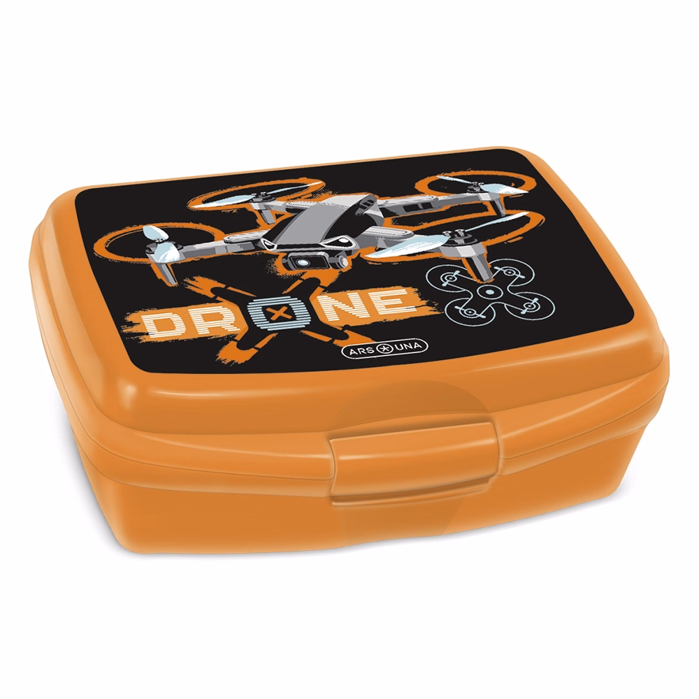 Uzsonnás doboz ARS UNA Drone X műanyag BPA mentes 165x135x60 mm