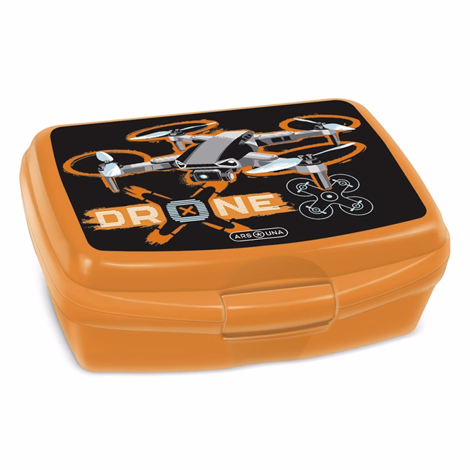 Uzsonnás doboz ARS UNA Drone X műanyag BPA mentes 165x135x60 mm