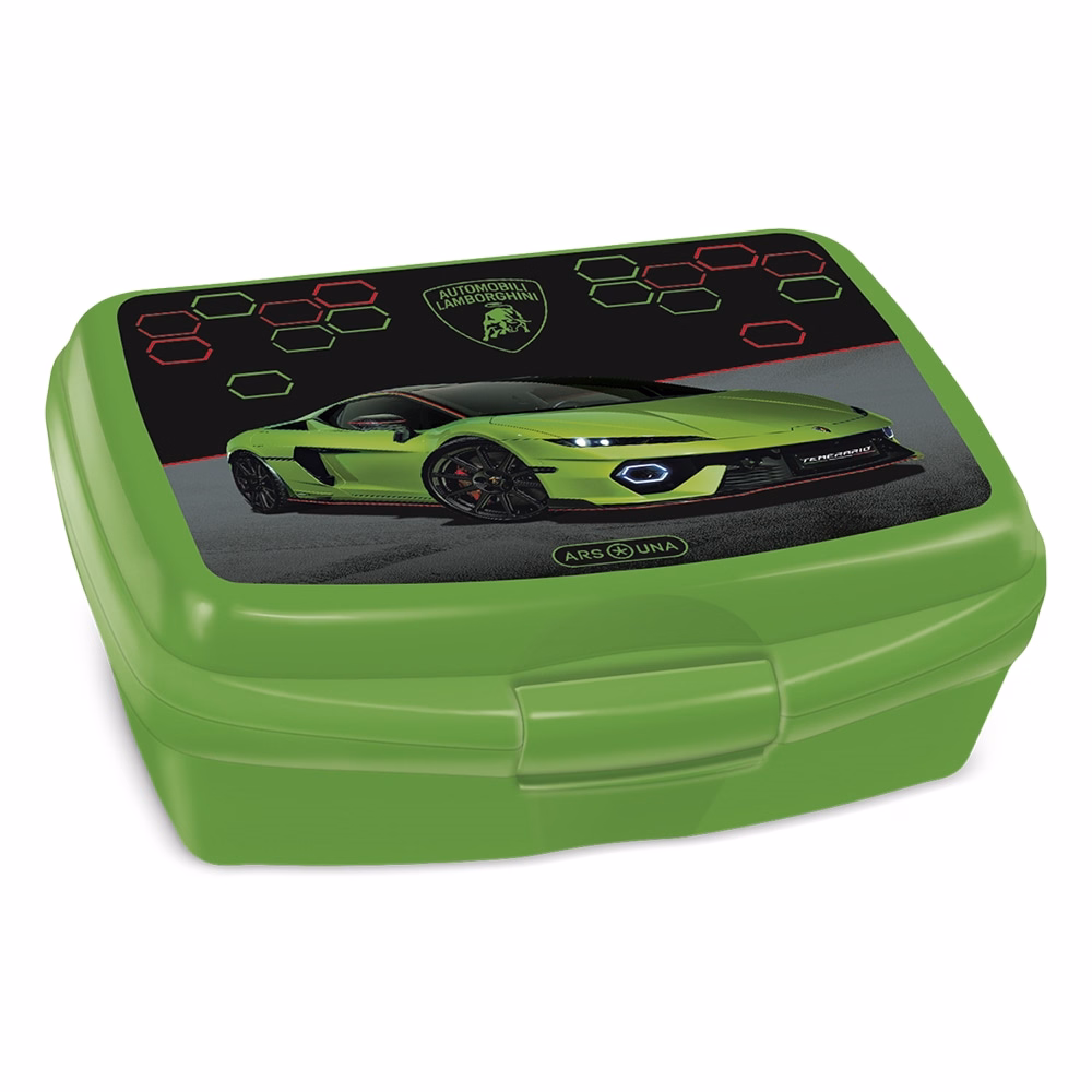 Uzsonnás doboz ARS UNA Lamborghini 5522 műanyag BPA mentes 165x135x60 mm