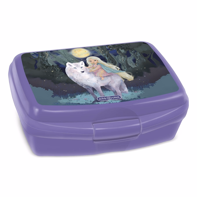 Uzsonnás doboz ARS UNA Northern Lights műanyag BPA mentes 165x135x60 mm