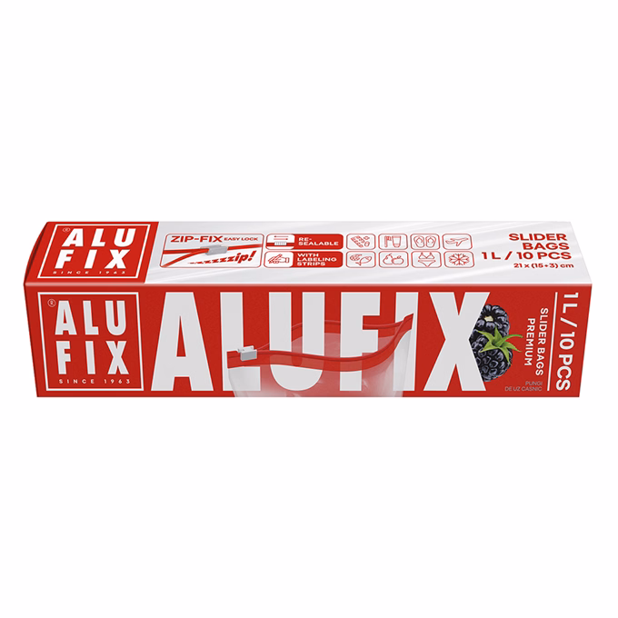 Uzsonnás tasak ALUFIX húzózáras 1L