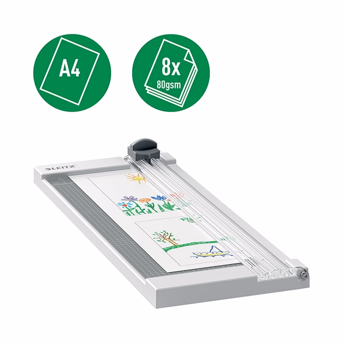Vágógép LEITZ Pecision Home A/4 görgős 8 lap