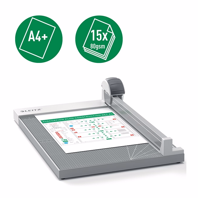 Vágógép LEITZ Precision Office A/4+ görgős 15 lap