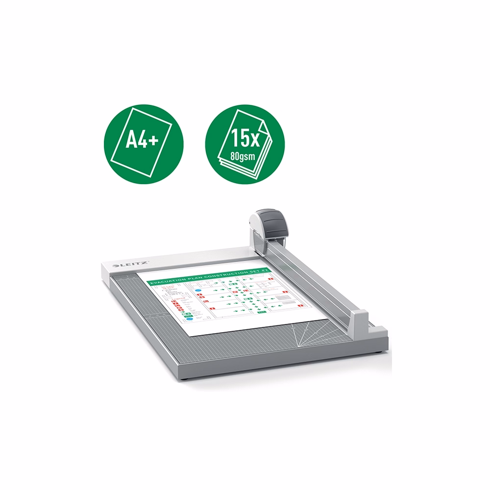 Vágógép LEITZ Precision Office A/4+ görgős 15 lap