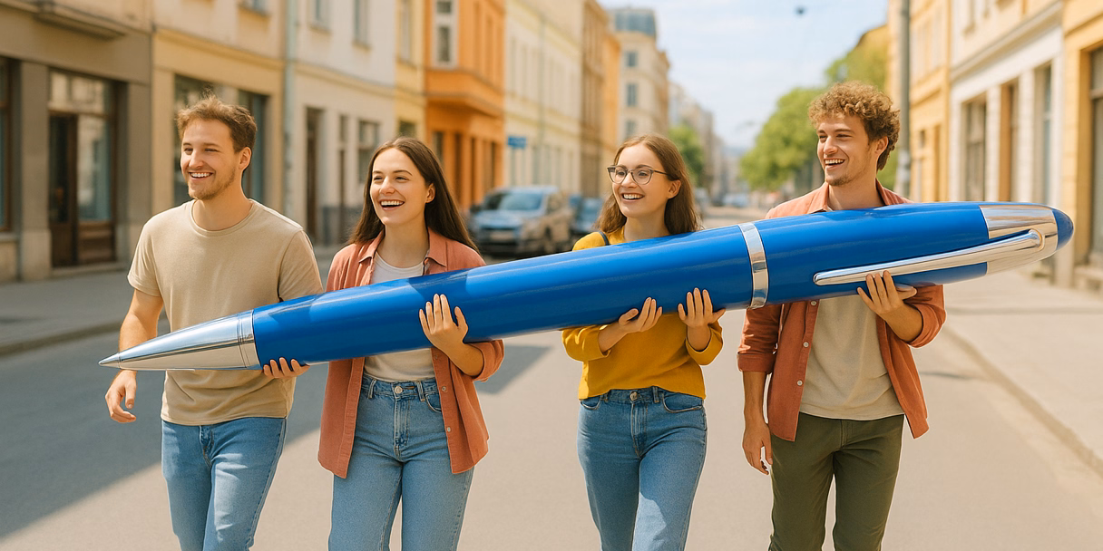 Vajon hány kilót nyom a világ legnagyobb golyóstolla?