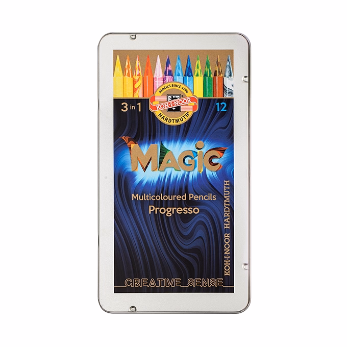 Varázsceruza KOH-I-NOOR 8772  Progresso hengeres 12 darabos