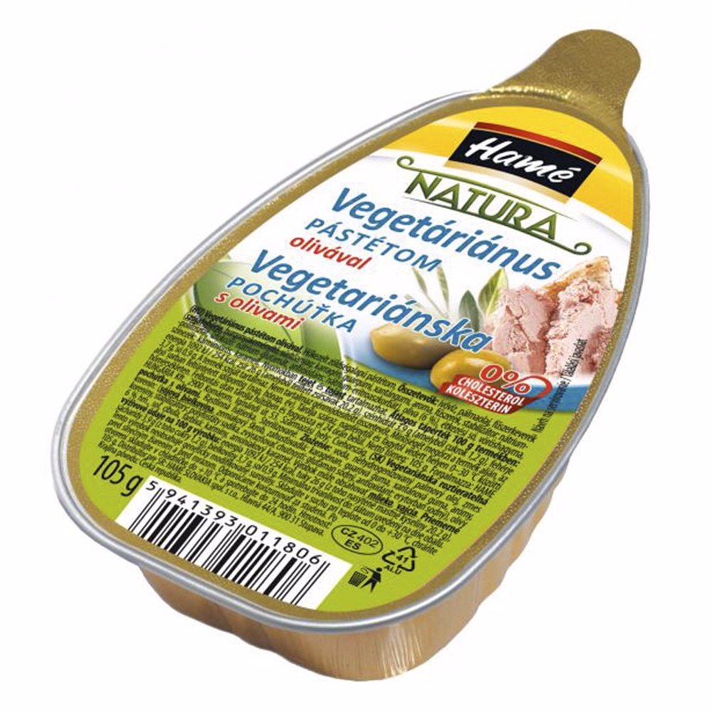 Vegetáriánus pástétom HAMÉ natúra olivával 105 g