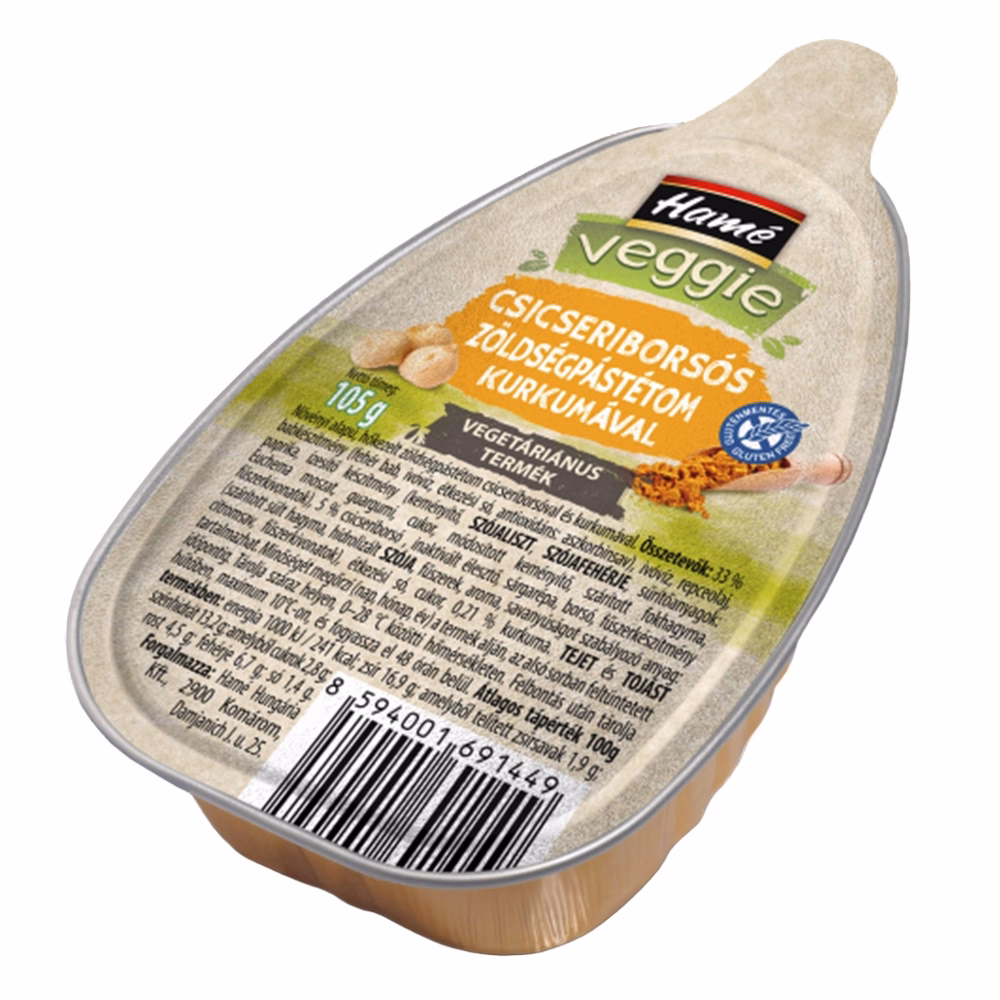 Vegetáriánus zöldségpástétom HAMÉ csicseriborsós kurkumával 105 g