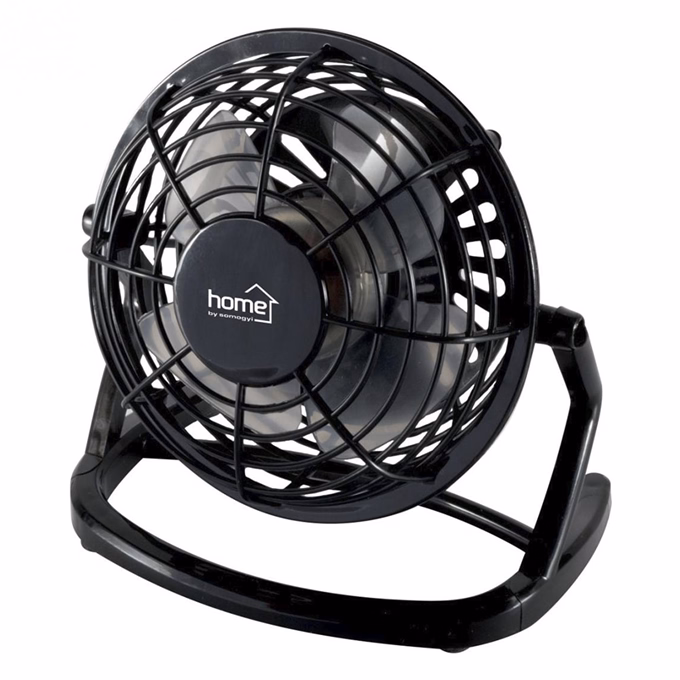 Ventilátor asztali HOME TF10 USB 10 cm 2,5W fekete